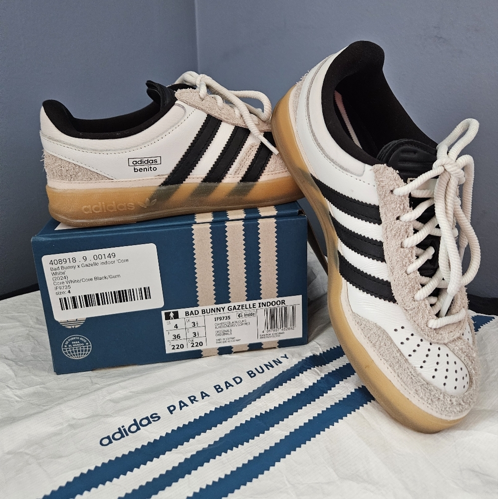 Adidas Bad Bunny Gazelle / Indoor Soccer Shoes
